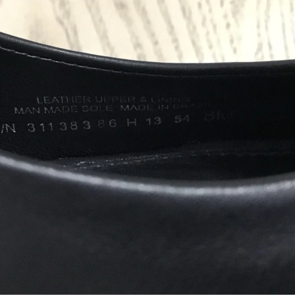 Tory Burch Pacey wedges Black Patent Leather Cap Toe Shoes For Woman Size 8M - Picture 8 of 13